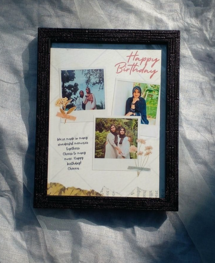 Personalized Birthday Photo Frame (Elegant Minimal Design)