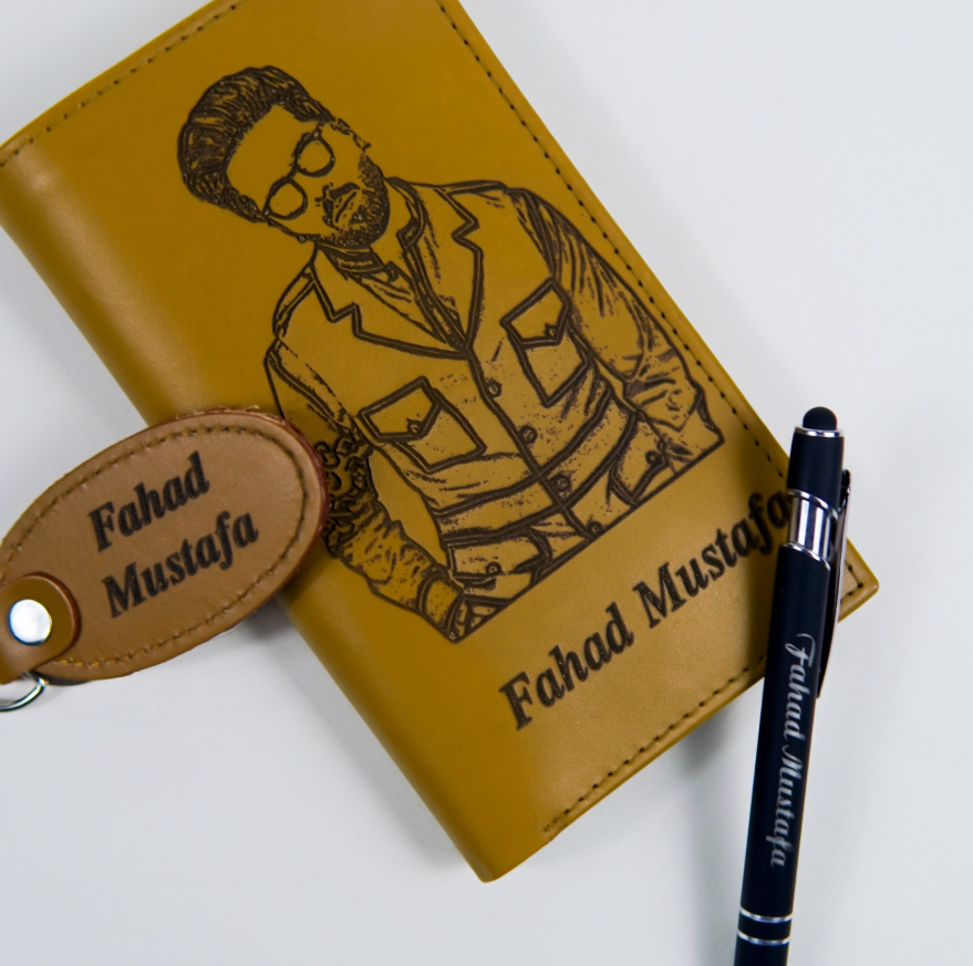 Customized Long Wallet Gift Set with Pencil
