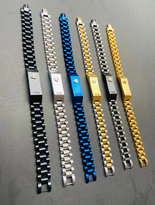 Customized Name Plate Bracelet (Rolex Style)