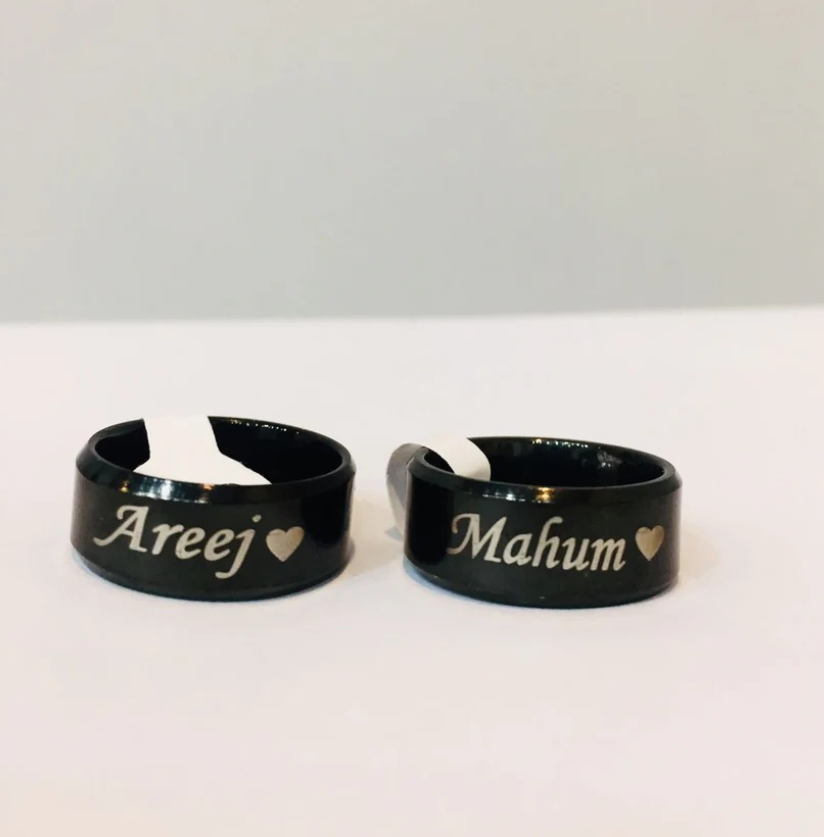 Customized Name Rings (Couple Rings)