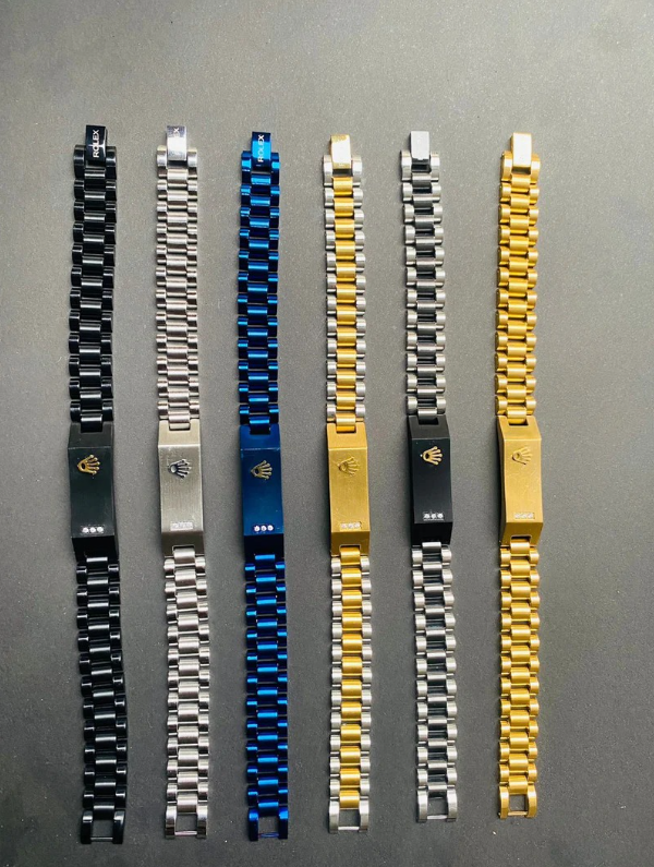 Customized Name Plate Bracelet (Rolex Style)