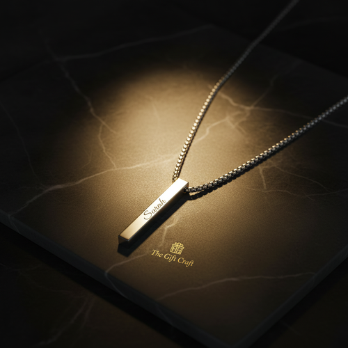Customized Bar Pendant Necklace – Luxury Edit v2