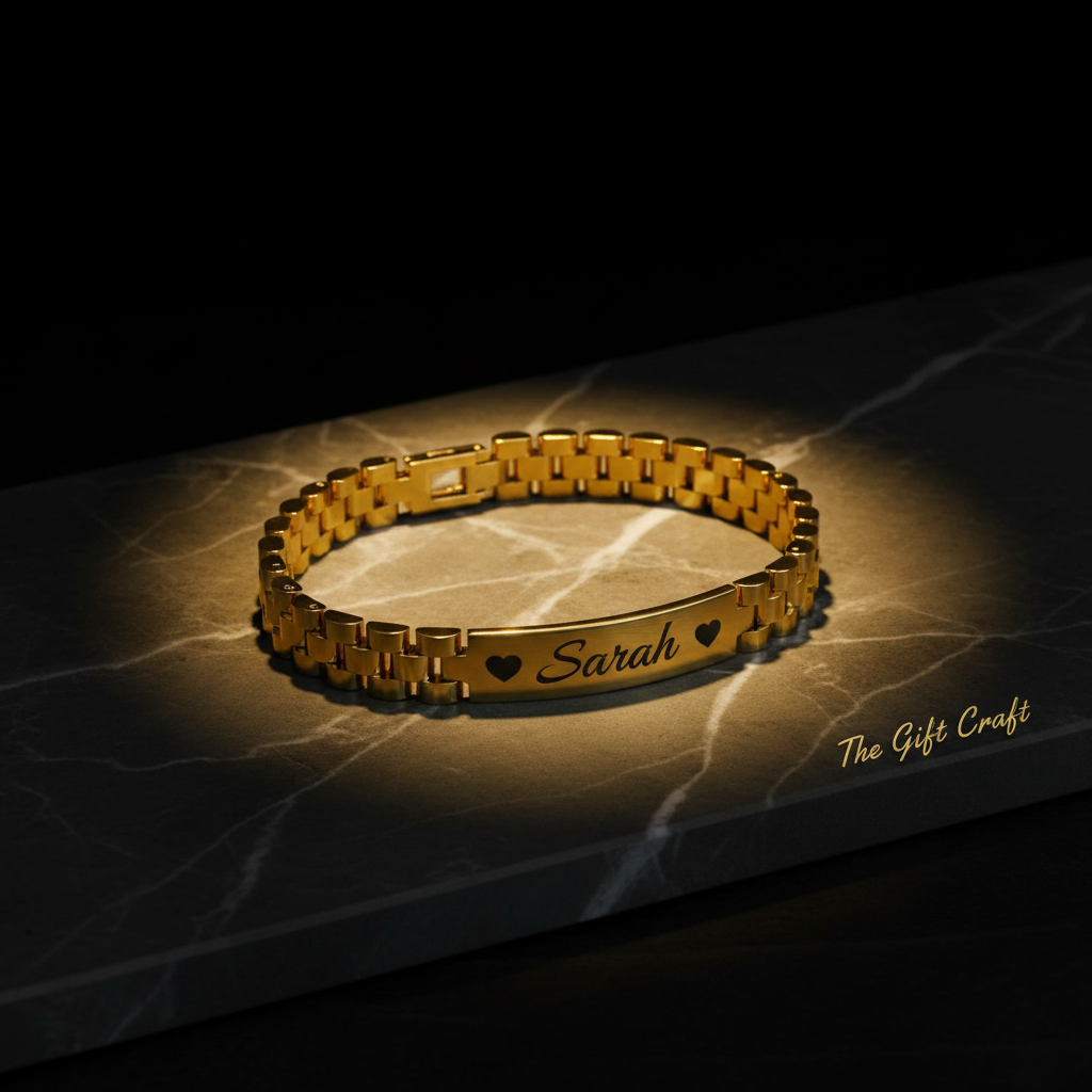 Customized Name Plate Bracelet Chain Style – Luxury Edit