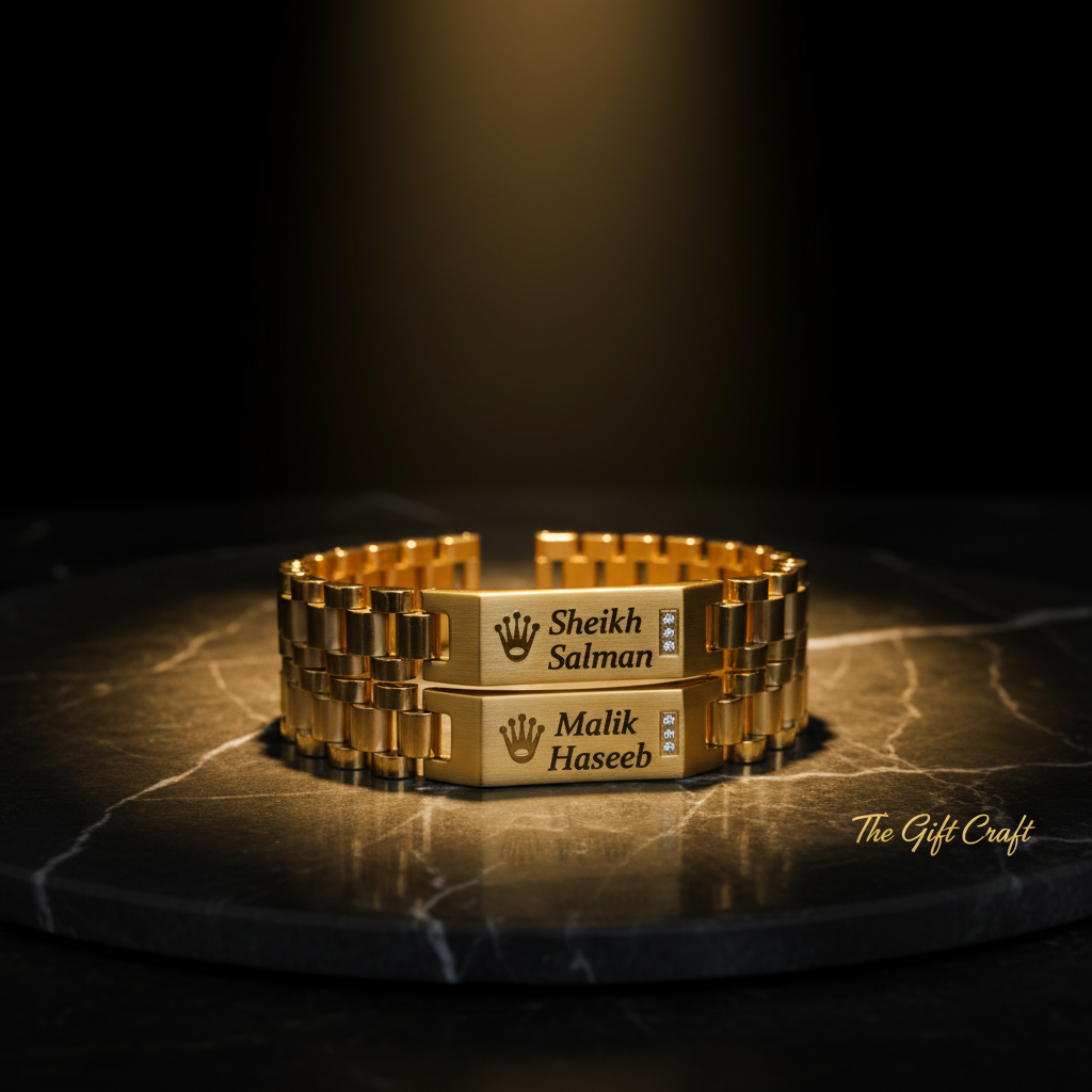 Customized Name Plate Bracelet – Luxury Edit
