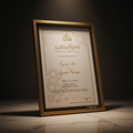 Customized Nikkah Certificate Frame – Luxury Edit